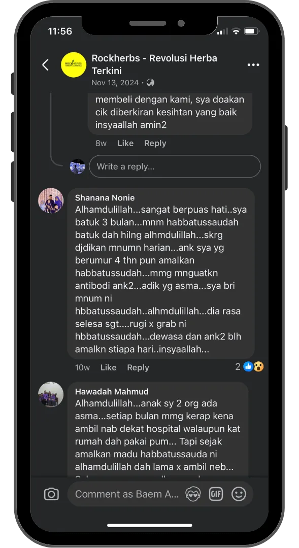 Testimoni WhatsApp pelanggan 1
