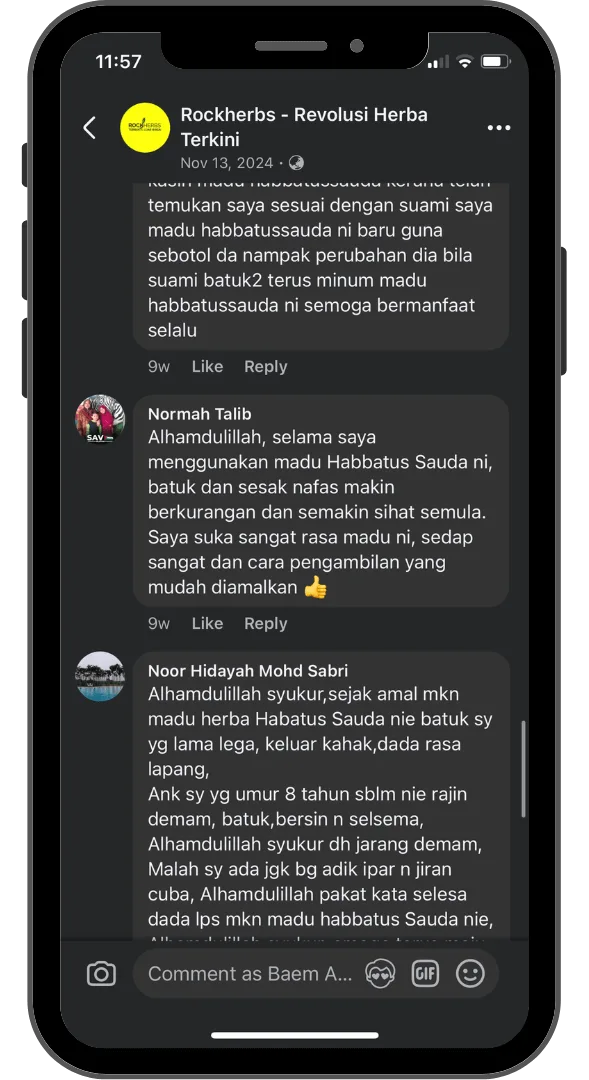Testimoni WhatsApp pelanggan 3