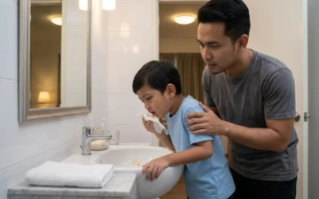 Kahak melekat anak
