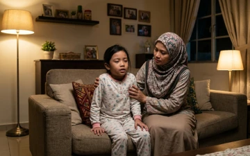 Anak sesak dan tercungap